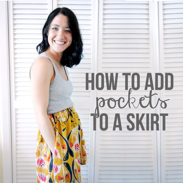 How to Add Pockets To Any Pants (or Skirts) Pattern