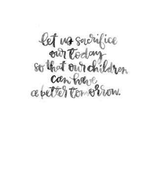 Free Watercolor Printable - Quotes About Sacrifice