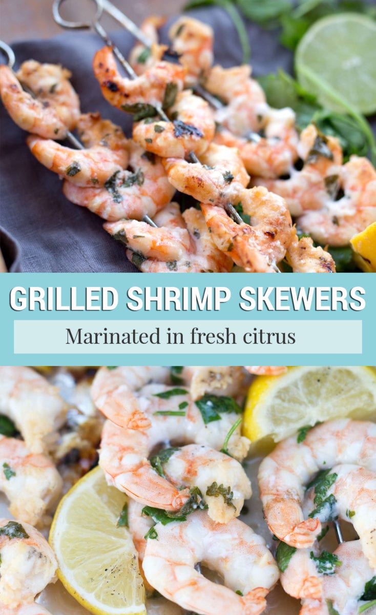 Citrus Marinated Shrimp Skewers for Grilling - Shrimp Salad Circus