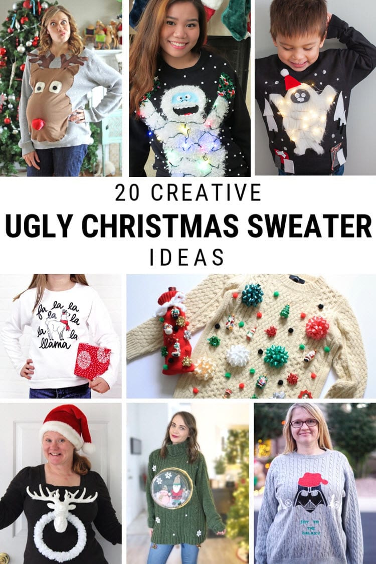 DIY Ugly Christmas Sweater Gift Bags — Entertain the Idea