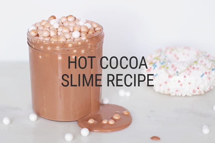 DIY Crunchy Hot Cocoa Slime Recipe with Foam Marshmallows - Shrimp Salad  Circus