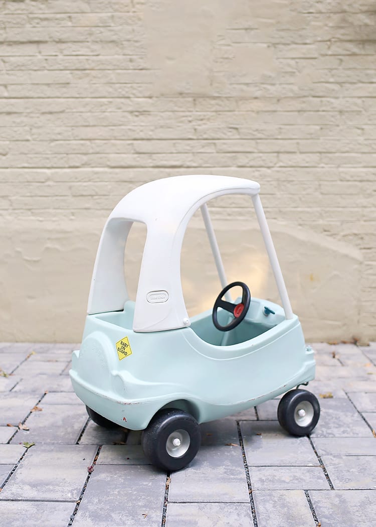 painting little tikes car