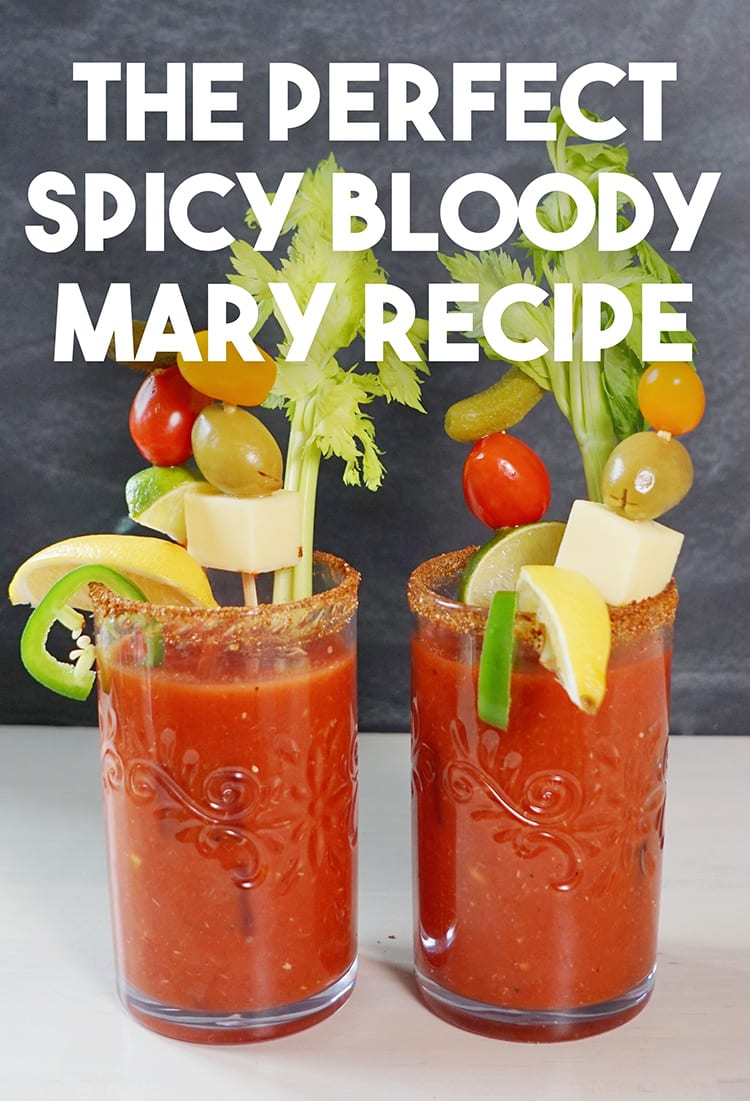 DIY Bloody Mary Bar + Spicy Bloody Mary Recipe (VIDEO) - Sweet Life